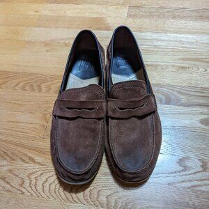 Frye Men's Dark Brown Suede Leather Loafer